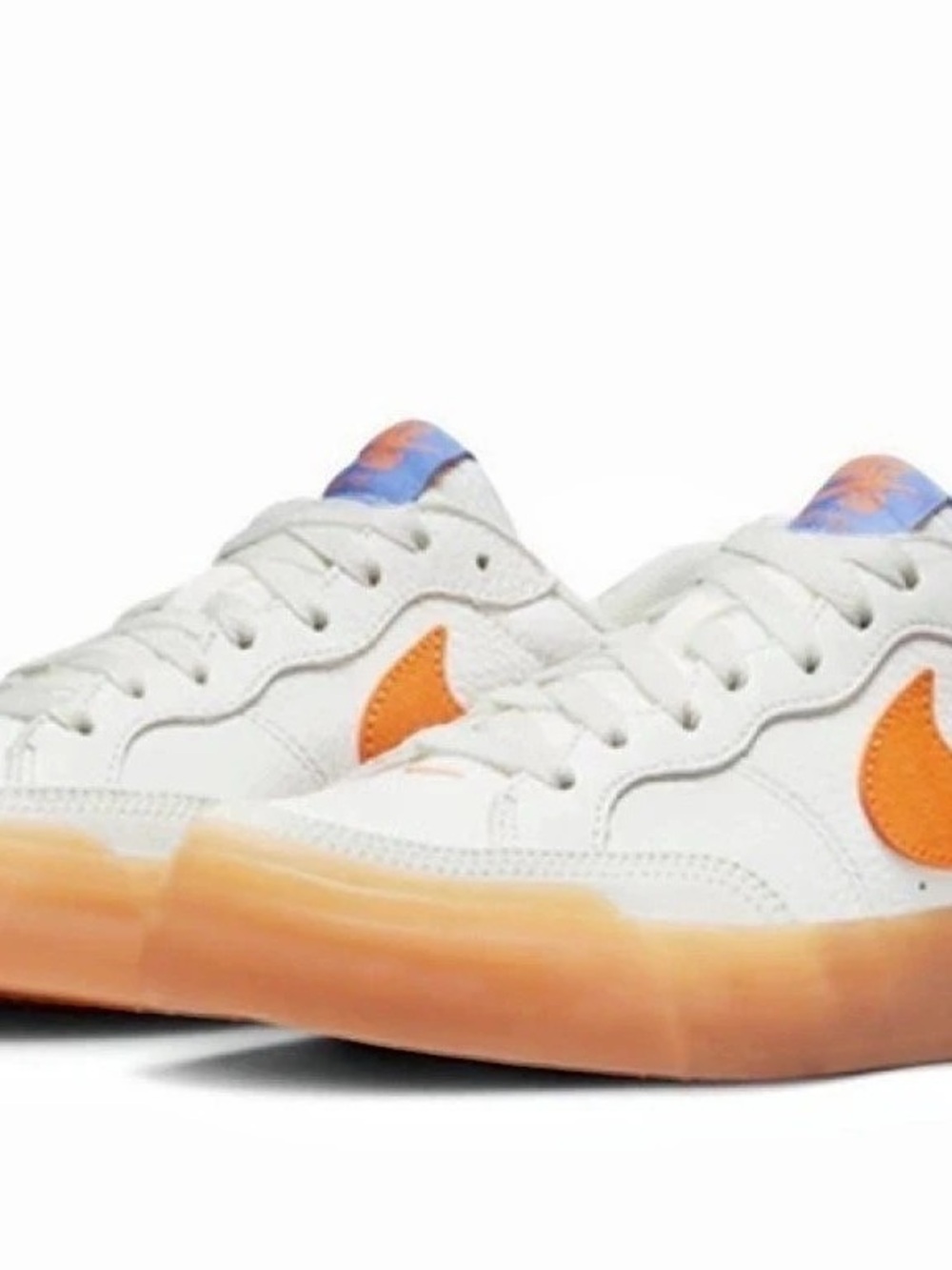 Nike SB Bruin White & Orange Sneakers Like New
